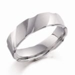 Anel em Ouro Branco 18k, 4mm