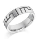 Anel em Ouro Branco 18k, 4,5mm