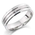 Anel em Ouro Branco 18k, 4mm