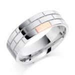 Anel em Ouro Branco 18k, 5mm