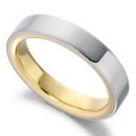 Anel em Ouro Branco & Amarelo 18k, 4,5mm