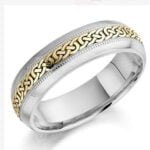 Anel em Ouro Branco & Amarelo 18k, 4,5mm