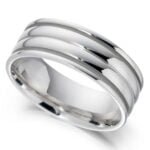 Anel em Ouro Branco 18k, 5,5mm