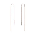 Brincos em Ouro Rosa 18k e Diamantes