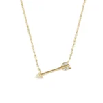 Colar Flecha em Ouro Amarelo 18k e Diamantes