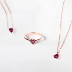 Colar em Ouro Rosa 18k com Granada