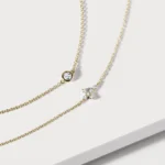 Pulseira Cruz em Ouro Amarelo 18k e Diamantes