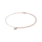 Pulseira em Ouro Rosa 18k e Diamantes