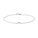 Pulseira em Ouro Branco 18k e Diamantes