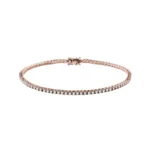 Pulseira em Ouro Rosa 18k e Diamantes