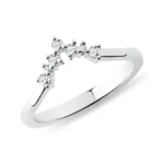 Anel em Ouro Branco 18k e Diamantes