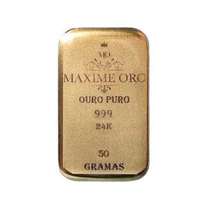 Barras de Ouro 24k 50g