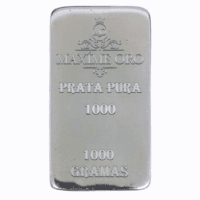 Barra de Prata 1000, 1kg