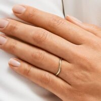 Par de Aliança em Ouro Amarelo 18k e Diamantes - Imagem 3