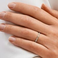 Par de Aliança em Ouro Amarelo 18k e Diamantes - Imagem 3