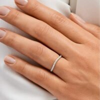 Par de Aliança em Ouro Amarelo 18k e Diamantes - Imagem 3
