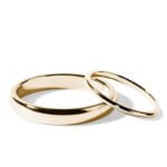 Par de Aliança em Ouro Amarelo 18k e Diamantes