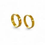 Par de Aliança em Ouro Amarelo 18k