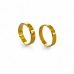 Par de Aliança em Ouro Amarelo 18k