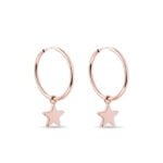 Brinco Infantil Estrela em Ouro Rosa 18k