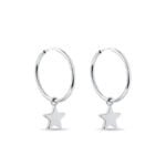 Brinco Infantil Estrela em Ouro Branco 18k