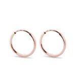 Brinco Infantil Argola em Ouro Rosa 18k