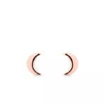 Brinco Infantil Lua em Ouro Rosa 18k