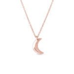 Colar Infantil Lua em Ouro Rosa 18k