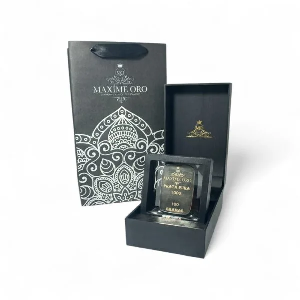 Barra de Prata 1000, 100g