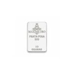 Barra de Prata Pura 10g Certificada e Lacrada | Maxíme Oro