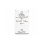 Barra de Prata Pura 25g (Ag999) Certificada e Lacrada | Maxíme Oro