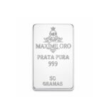 Barra de Prata Pura 50g (Ag999) Certificada e Lacrada | Maxíme Oro