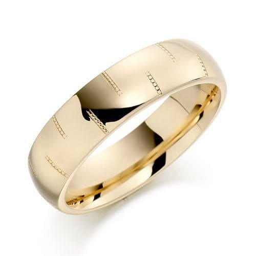 Aliança em Ouro Amarelo 18k Aliança em Ouro Amarelo 18k, 6mm - Imagem 1