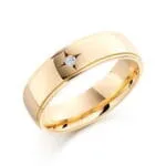 Aliança AOA-23 ouro 18k diamantes 4,5mm da Maxíme Oro