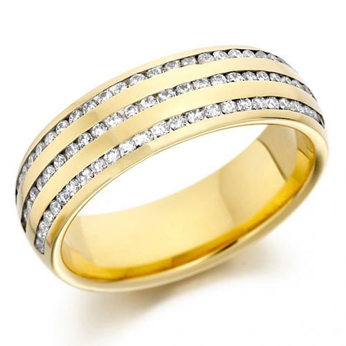 Aliança AOA-33 ouro 18k diamantes 5mm da Maxíme Oro
