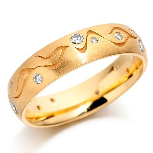 Aliança AOA-41 ouro 18k diamantes 5mm da Maxíme Oro