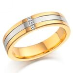 Aliança AOA-35 ouro 18k diamantes 4,5mm da Maxíme Oro