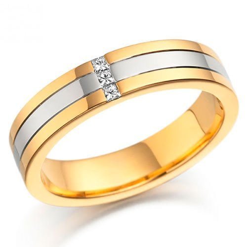 Aliança AOA-35 ouro 18k diamantes 4,5mm da Maxíme Oro