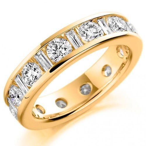 Aliança AOA-54 ouro 18k diamantes 4mm da Maxíme Oro