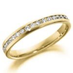 Aliança AOA-58 ouro 18k diamantes 3,5mm da Maxíme Oro