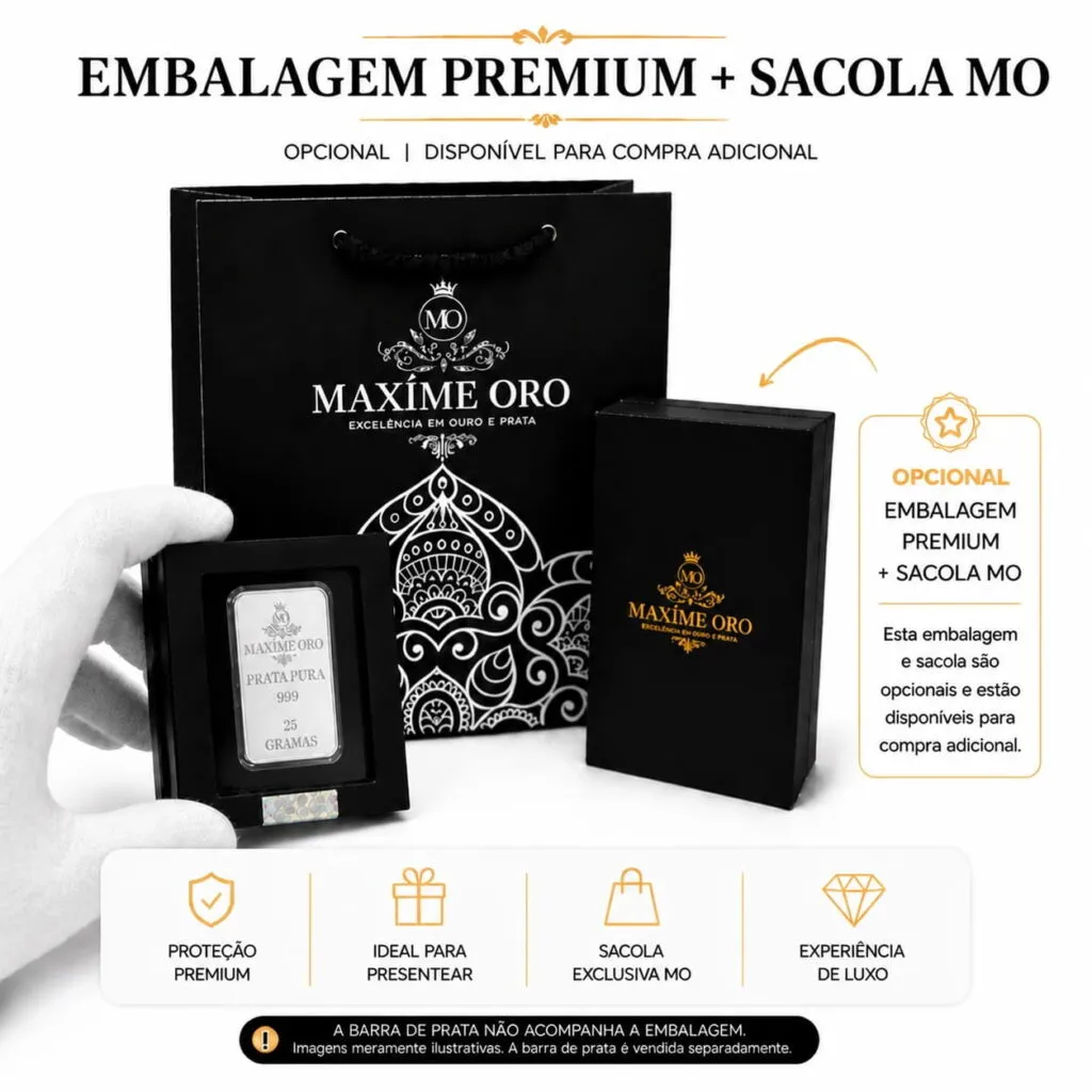 Barra Personalizada Serpente de Prata Pura 25g (Ag999) - Imagem 6