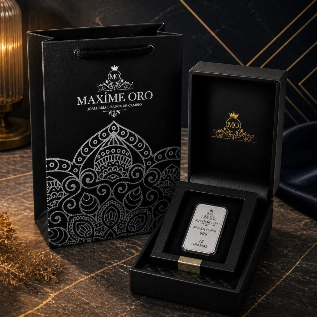 Barra Personalizada Serpente de Prata Pura 25g (Ag999) - Imagem 7