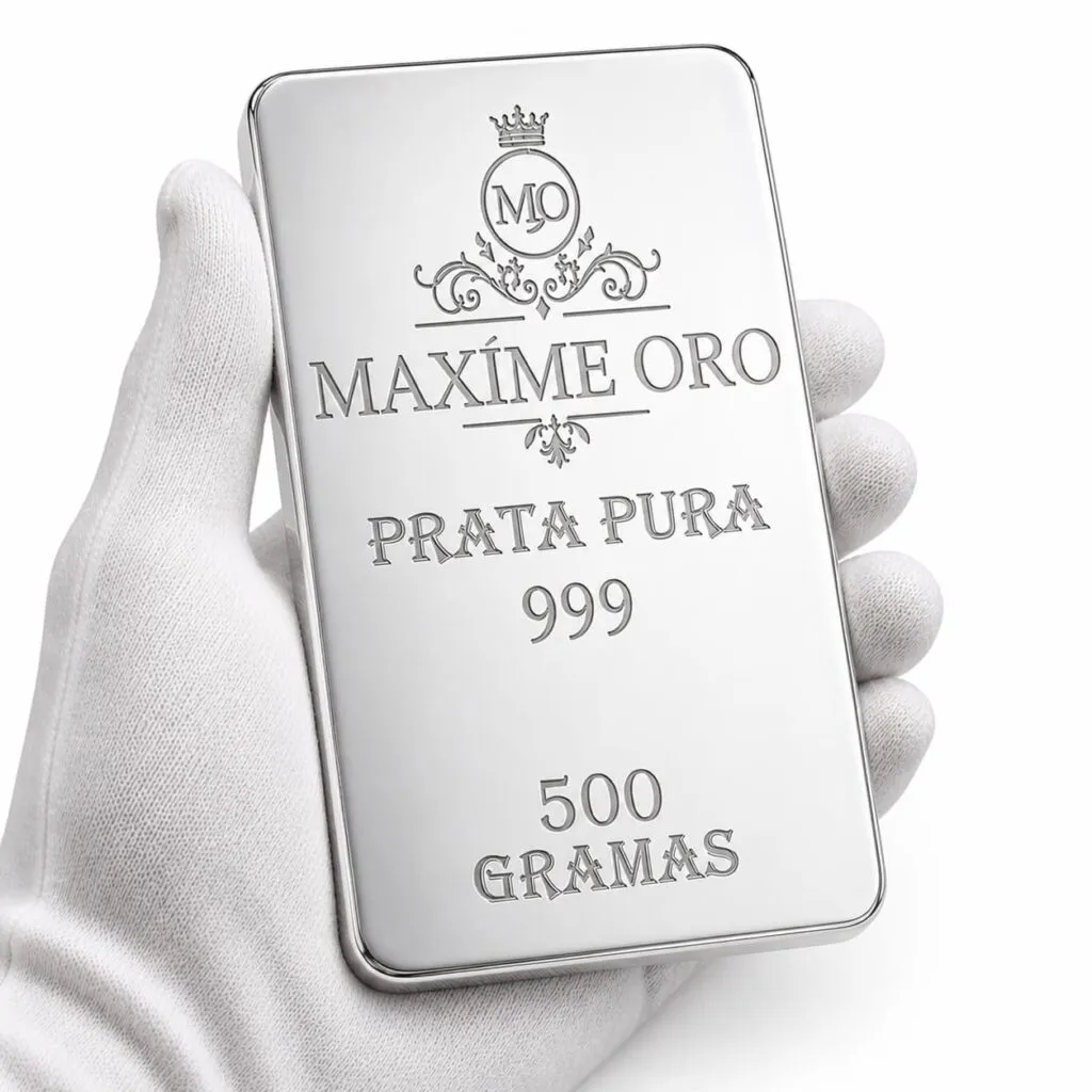 Barra Personalizada Cavalo de Prata Pura 500g (Ag999) - Imagem 4