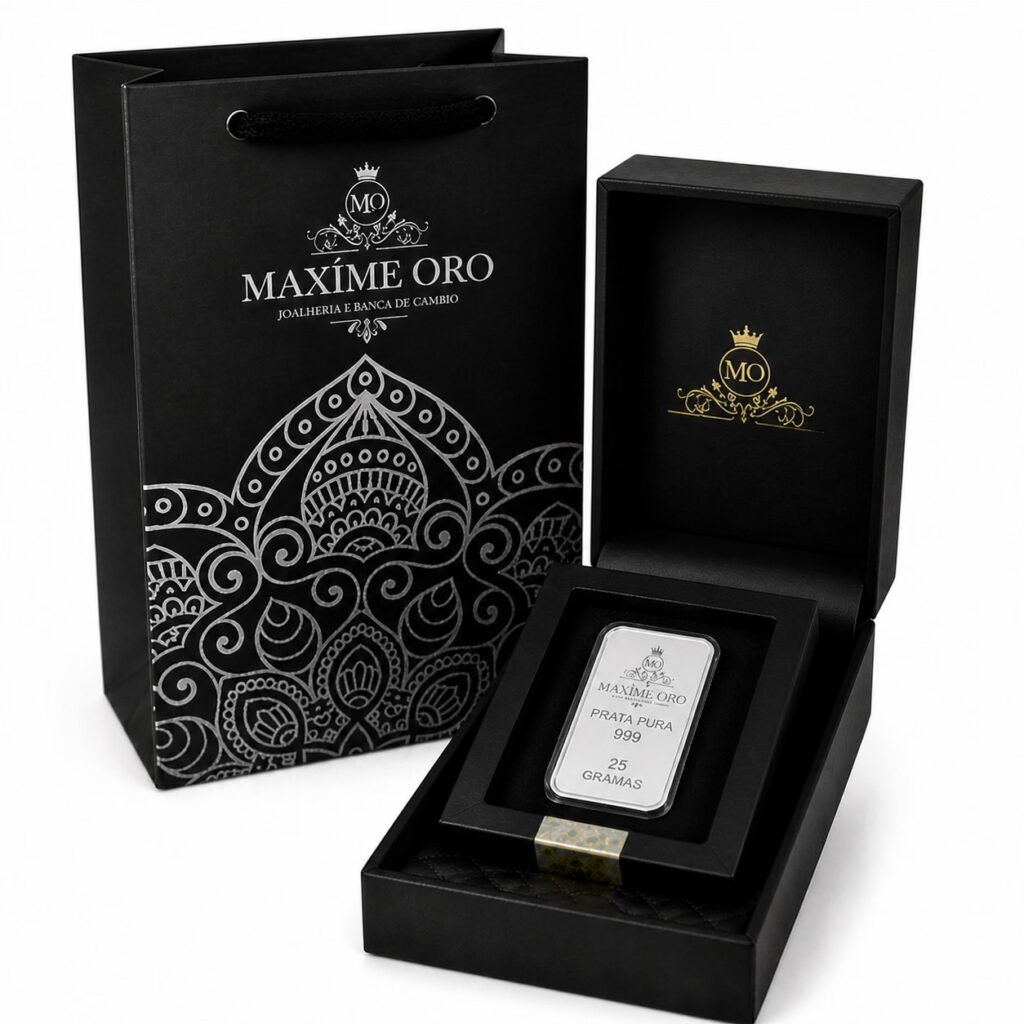 Barra de Prata Pura 25g (Ag999) Ideal para Presente - Imagem 6