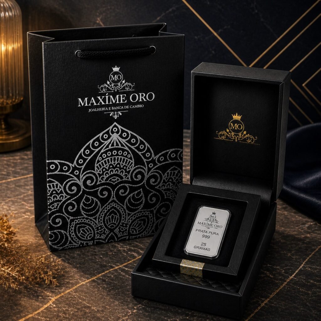 Barra de Prata Pura 25g (Ag999) Ideal para Presente - Imagem 7
