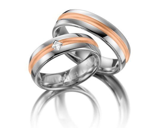 Aliança AC-19 ouro 18k diamantes 4mm da Maxíme Oro