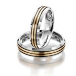 Par de alianças AC-43 ouro 18k 4mm da Maxíme Oro