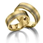 Par de alianças AC-33 ouro 18k 5mm da Maxíme Oro