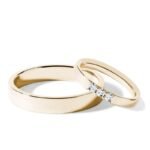 Par de alianças AS-19 ouro 18k diamantes da Maxíme Oro