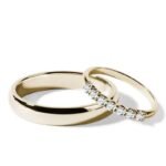 Par de alianças AS-36 ouro 18k diamantes da Maxíme Oro